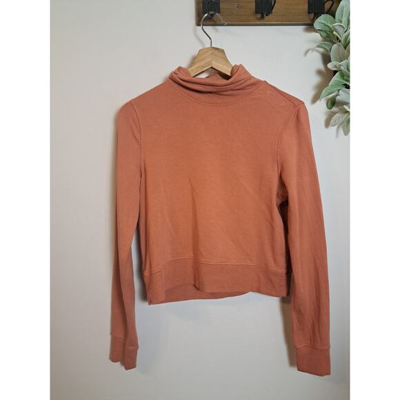 Athleta Tops Athleta Cropped Funnel Neck In Nirvana Sz XXS - Picture 4 of 5